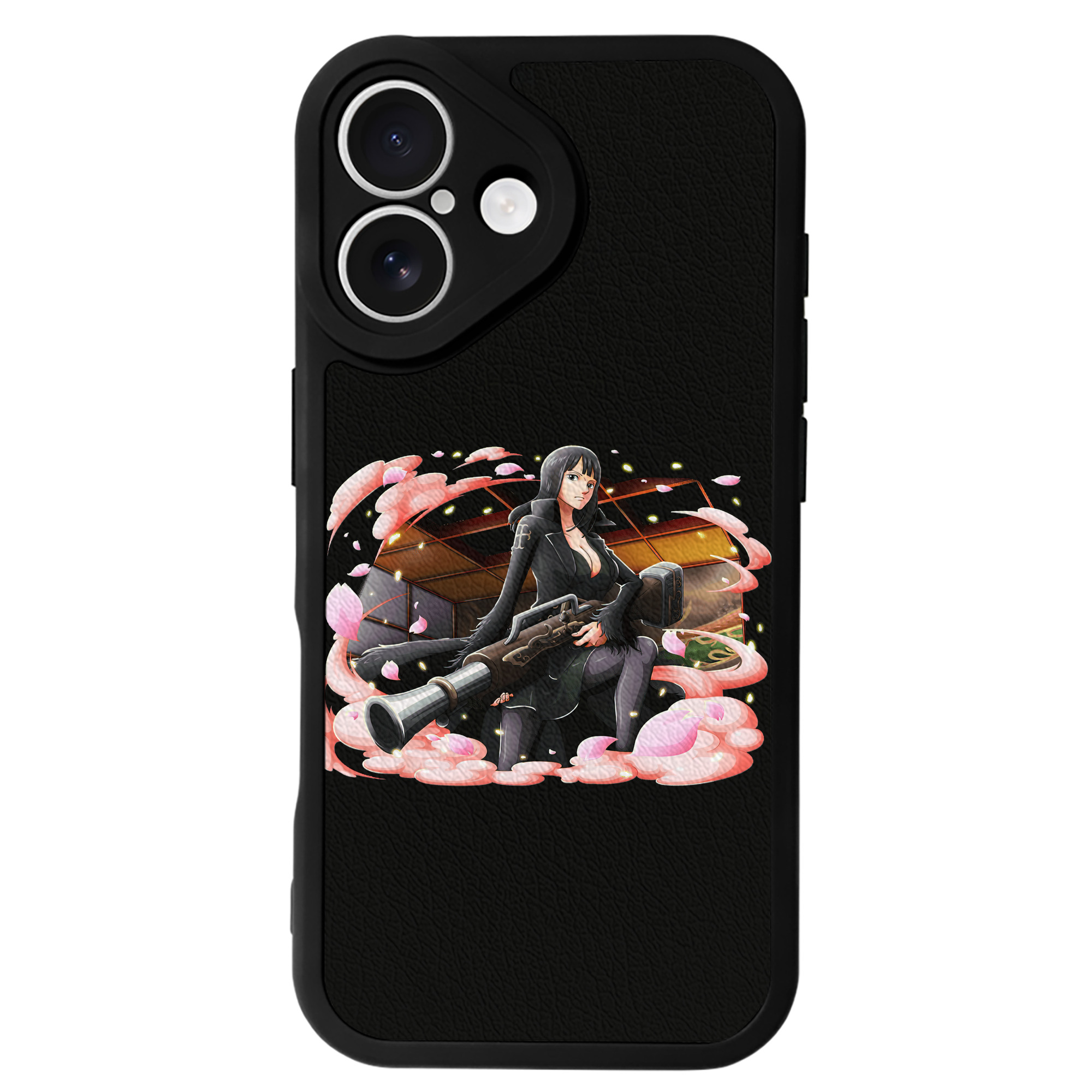 （画像用） ワンピース ニコ・ロビン ONE PIECE Nico Robin 【iPhone 16シリーズ対応】シリコンスマホケース（レザー調） 材質：シリコン